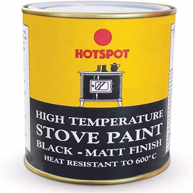 Hotspot Matt Black High Temperature Heat Resistant Stove Paint for Metal Surfaces, 250ml – 7