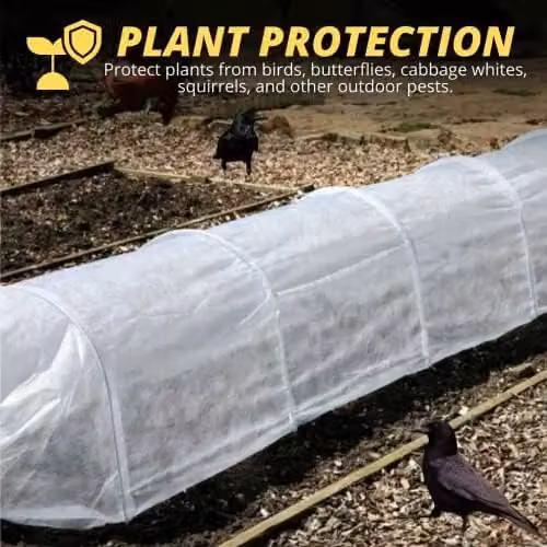 Marco Paul 3m White Fleece Grow Tunnel with Galvanised Steel Frame – 5