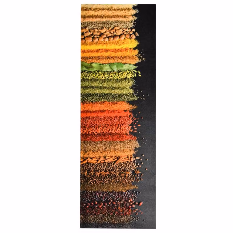 Berkfield Home Spice Washable Non-Slip Kitchen Floor Mat, Multicolour, W: 60 cm, L: 180 cm