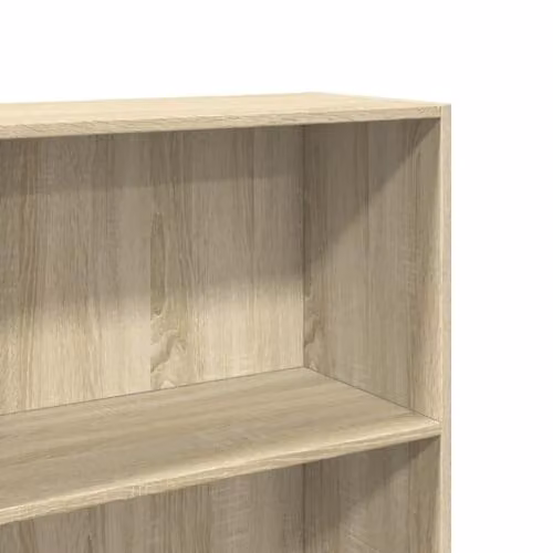 vidaXL Modern Wall-Mounted Bookcase in Oak, W/D/H: 60 x 30 x 152 cm – 3