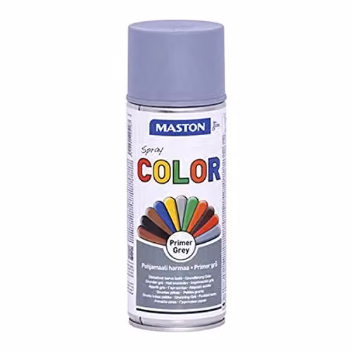 Maston Quick Drying Solvent Based Wood Colour Spray Paint, Grey, 400 ml