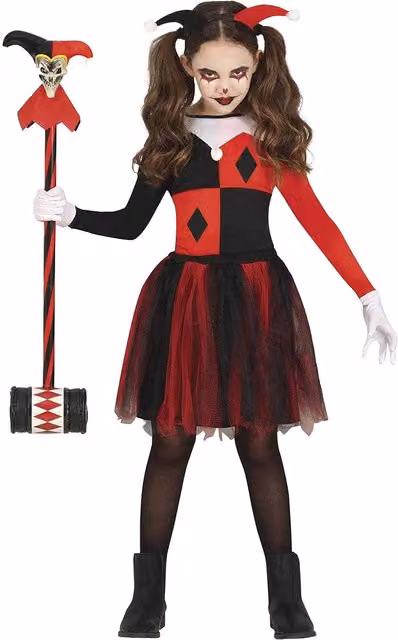 Fiestas Guirca Girls Dangerous Tutu Costume Set in Black and Red