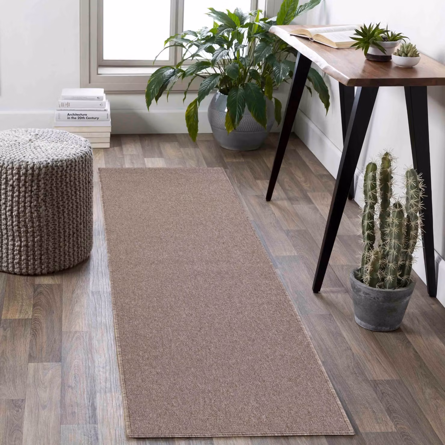 Desire Rugs Modern Hand Tufted Plain Area Rug in Beige, W: 200 cm, D: 290 cm – 2