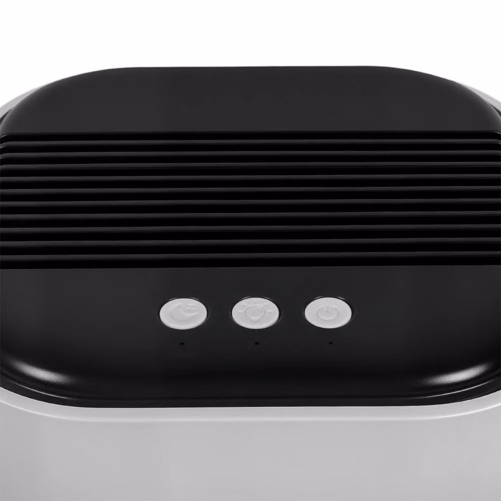 Spector 2L Compactible Electric Dehumidifier with LED Light and Timer in White – 3