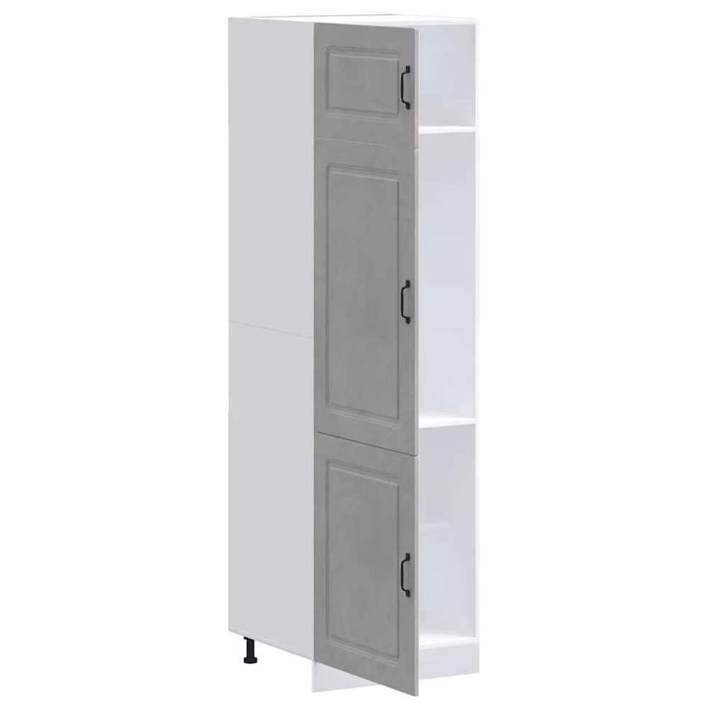 Berkfield Home Kalmar Kitchen Cupboard in Concrete Grey, W/D/H: 57.0 x 60.0 x 207.0 cm – 2