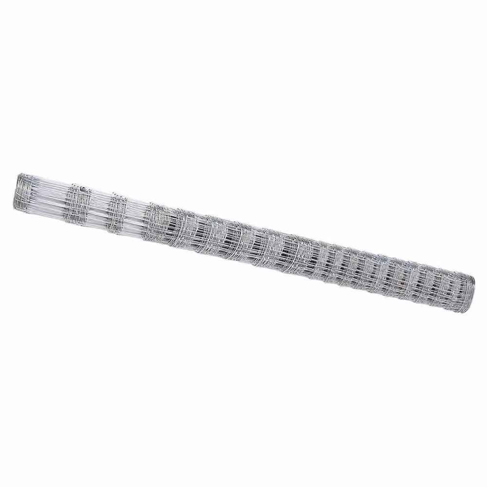 Berkfield Home Modern Field Fence in Silver Galvanised Steel, H: 1.6 m x L: 25 m – 2