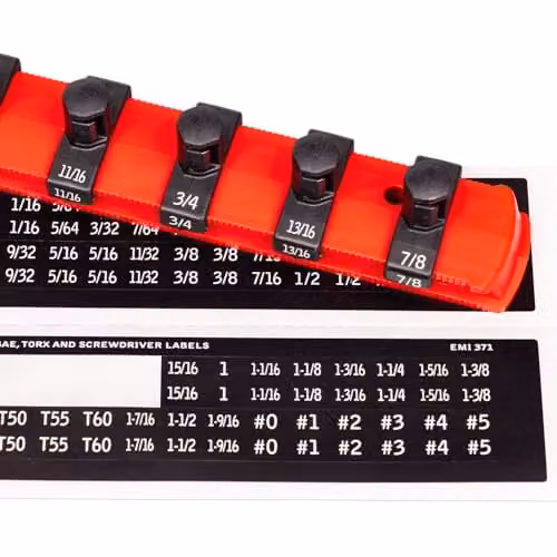 Ernst Manufacturing Socket Boss Storage Organiser Rail Combo Pack 3-Pack, Red – 5