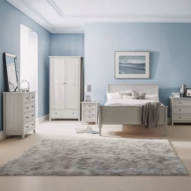Julian Bowen Maine 5 Drawer Tall Chest in Anthracite Grey