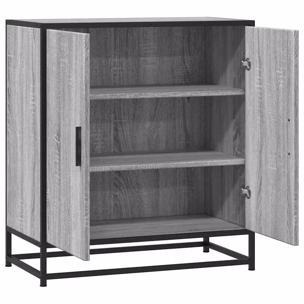 Berkfield Home Grey Sonoma Sideboard in Engineered Wood and Metal, W/D/H: 68 x 35 x 76 cm – 4
