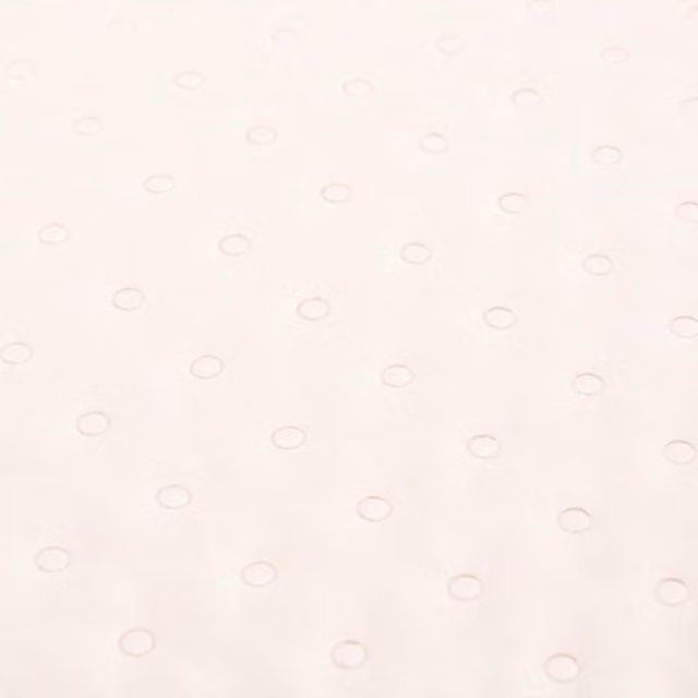 OHS Scallop Edge Quilted Dotted Throw in Cream, Black and White