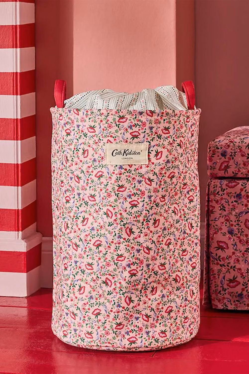 Cath Kidston Collapsible Fabric Laundry Bag in Pink – 2