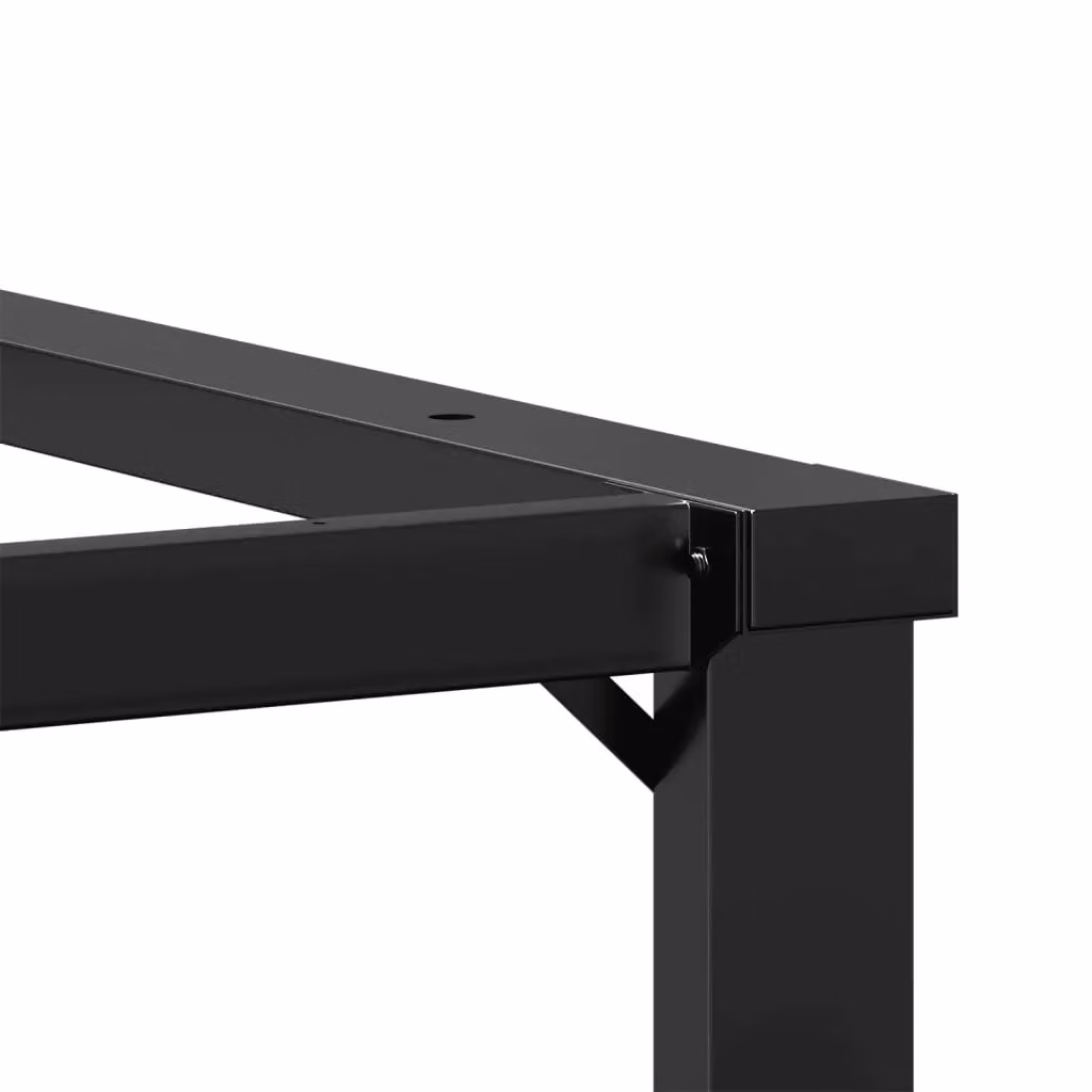 Berkfield Home O-Frame Coffee Table Legs in Black Steel, W/D/H: 70 x 60 x 43 cm – 3