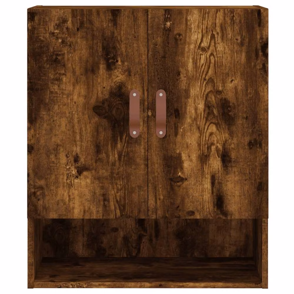 Berkfield Home Smoked Oak Wall Cabinet in Brown, W/D/H: 60 x 31 x 70 cm – 5
