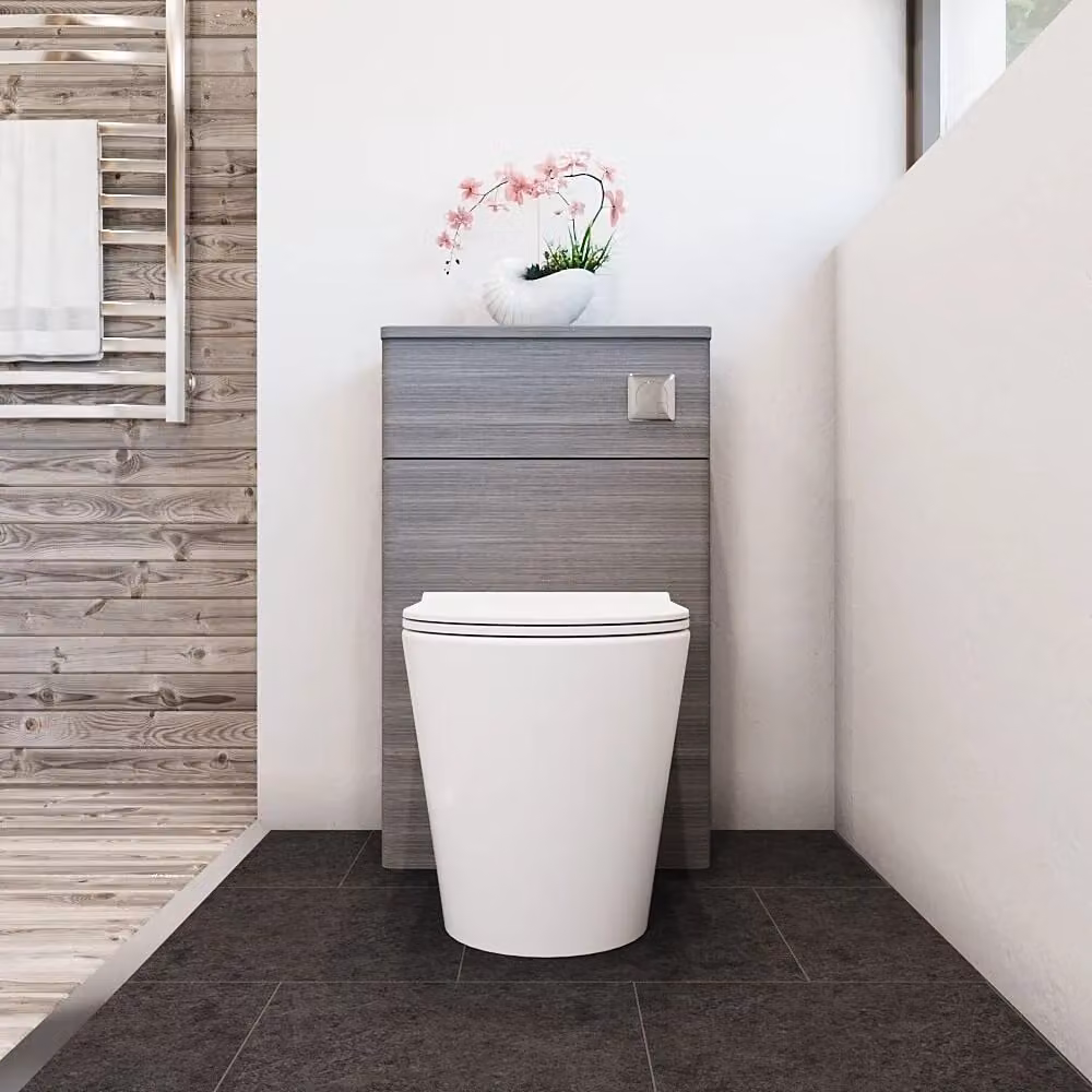 Balterley Contemporary Compact WC Toilet Unit in Anthracite Grey, W: 50 cm, H: 81.8 cm – 1
