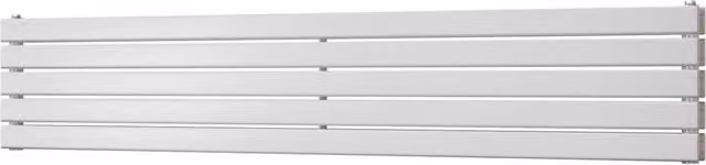 UK Radiators Typhoon Axis White Horizontal Designer Double Panel Radiator W: 180 cm, H: 34 cm