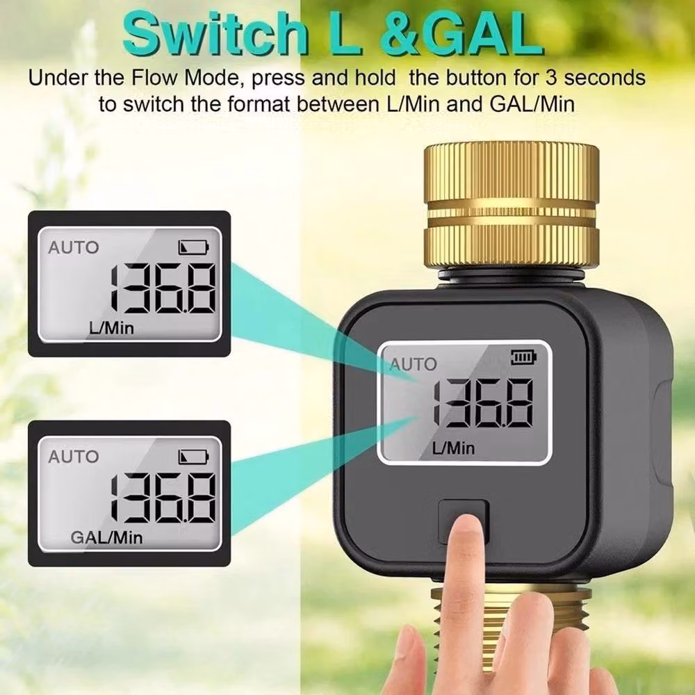 SPETLEK Digital Water Flow Meter Flow Rate Measuring Tool in Black – 2