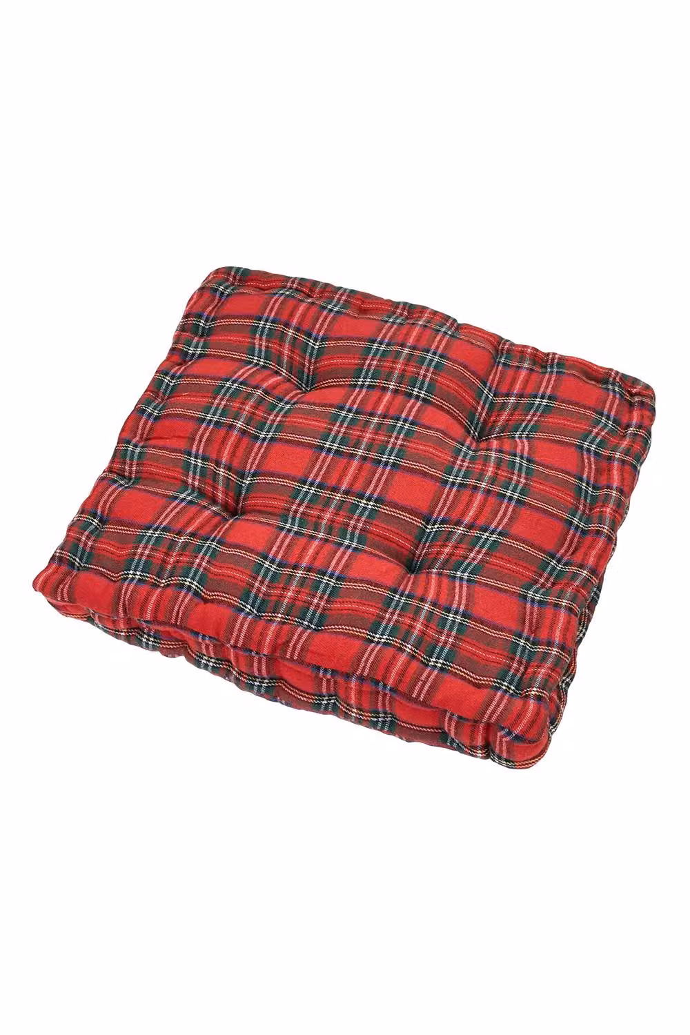 Living and Home Classic Checkered Square Decorative Chair Cushion in Red, W/D/H: 40 x 40 x 40 cm – 6