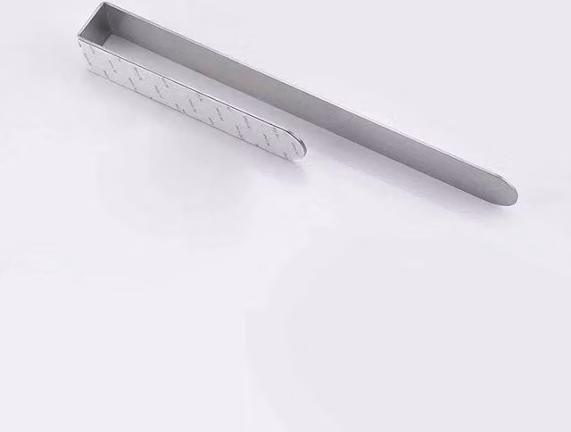 NESTLUNE Silver Self Adhesive Stainless Steel Bathroom Hand Towel Ring, 23 cm