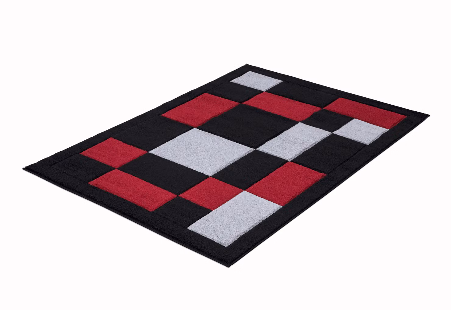 Smart Living Havana Modern Hand Carved Area Rug in Jet Black and Multicolour, W: 200 cm, D: 290 cm – 5