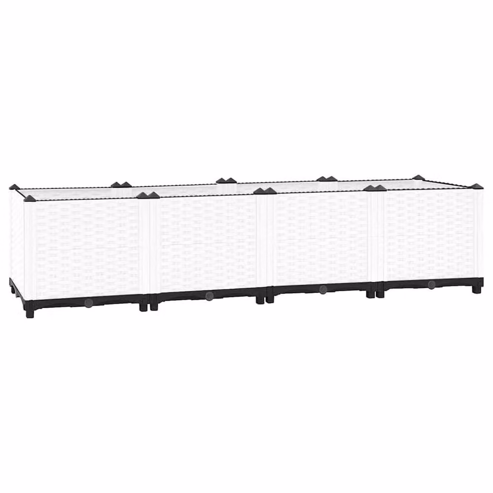 Berkfield Home White Polypropylene Raised Bed W/D/H: 160 x 40 x 38 cm – 2