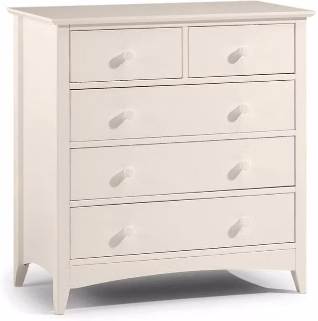 Cheshire Premium Luma 3 + 2 Drawer Chest in Off-White – 1