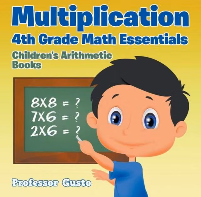 Professor Gusto Multiplication 4th Grade Math Essentials Children's Arithmetic Multicolour