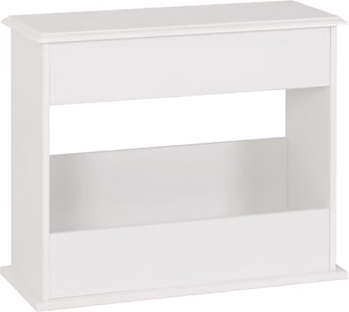 Seconique Stratford Sofa End Table in White, W/D/H: 59.5 x 29.0 x 70.0 cm – 1