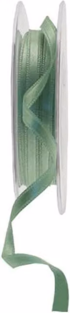 KDMD Moss Green Satin Ribbon 10mm, 3 Pack