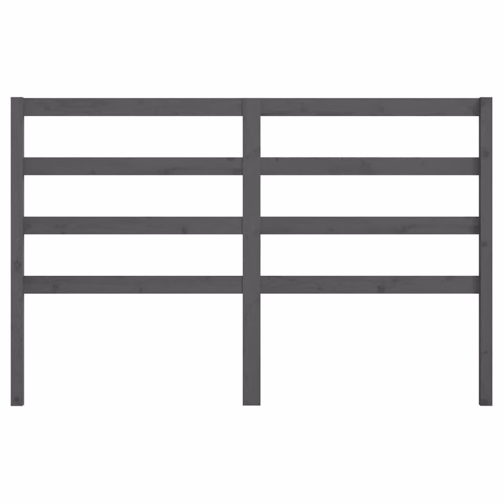 Berkfield Home Grey Solid Pine Wood Bed Headboard, W: 166 cm, D: 4 cm, H: 100 cm – 3