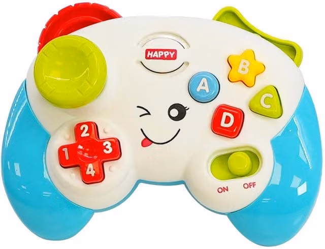 The Magic Toy Shop My First Learning Game Controller Toy for Babies and Toddlers in White and Multicolour