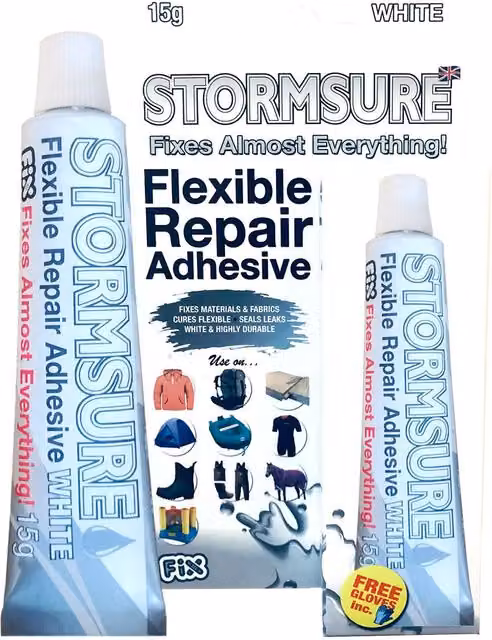 Stormsure White Polyurethane Flexible Repair Adhesive, 15g