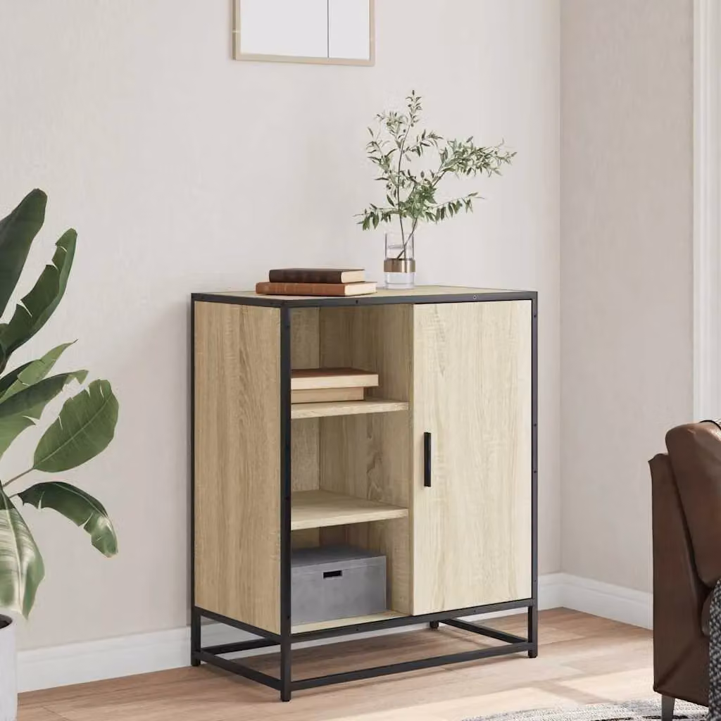 Berkfield Home Sonoma Oak Sideboard in Brown, W/D/H: 62 x 35 x 76 cm – 3