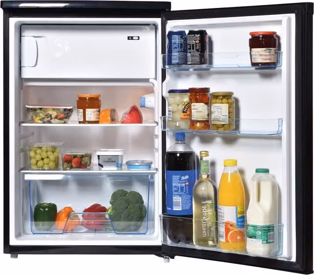 Statesman R155B Under Counter Fridge in Black with 4 Ice Boxes, 97 Litre Fridge and 16 Litre Freezer Capacity – 5