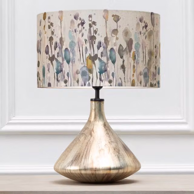 Voyage Maison Luna Table Lamp with Arley Eva Lampshade in Gold and Blue