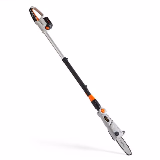 VonHaus 40V Cordless Pole Chainsaw in Grey with Rechargeable Battery