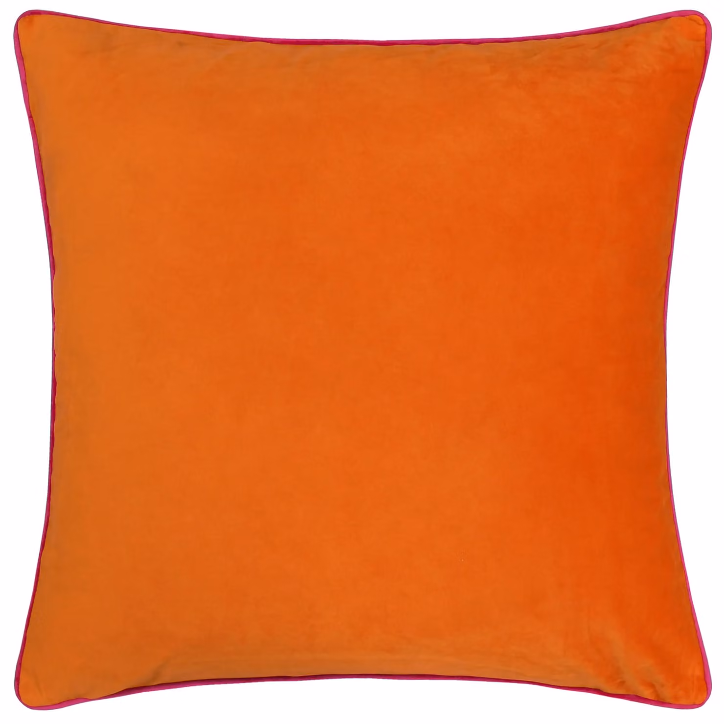 Furn Meridian Velvet Square Cushion in Orange and Pink, W/D/H: 45 x 45 x 45 cm – 2