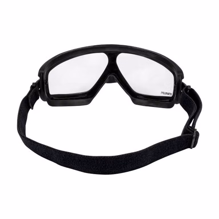 Stanley Full Vision Safety Goggles with Clear Lenses in Black