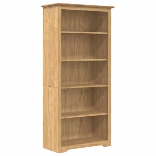 vidaXL BODO 5-Tier Modern Bookcase in Brown, W/D/H: 82 x 40 x 173 cm