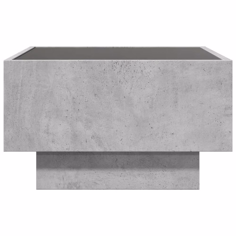 Berkfield Home Decorative LED Coffee Table in Concrete Grey, W/D/H: 50 x 50 x 30 cm – 4