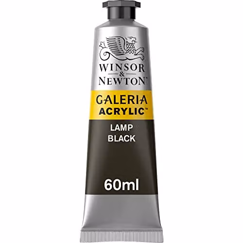 Winsor & Newton Galeria Acrylic Paint, Lamp Black, 60 ml – 2