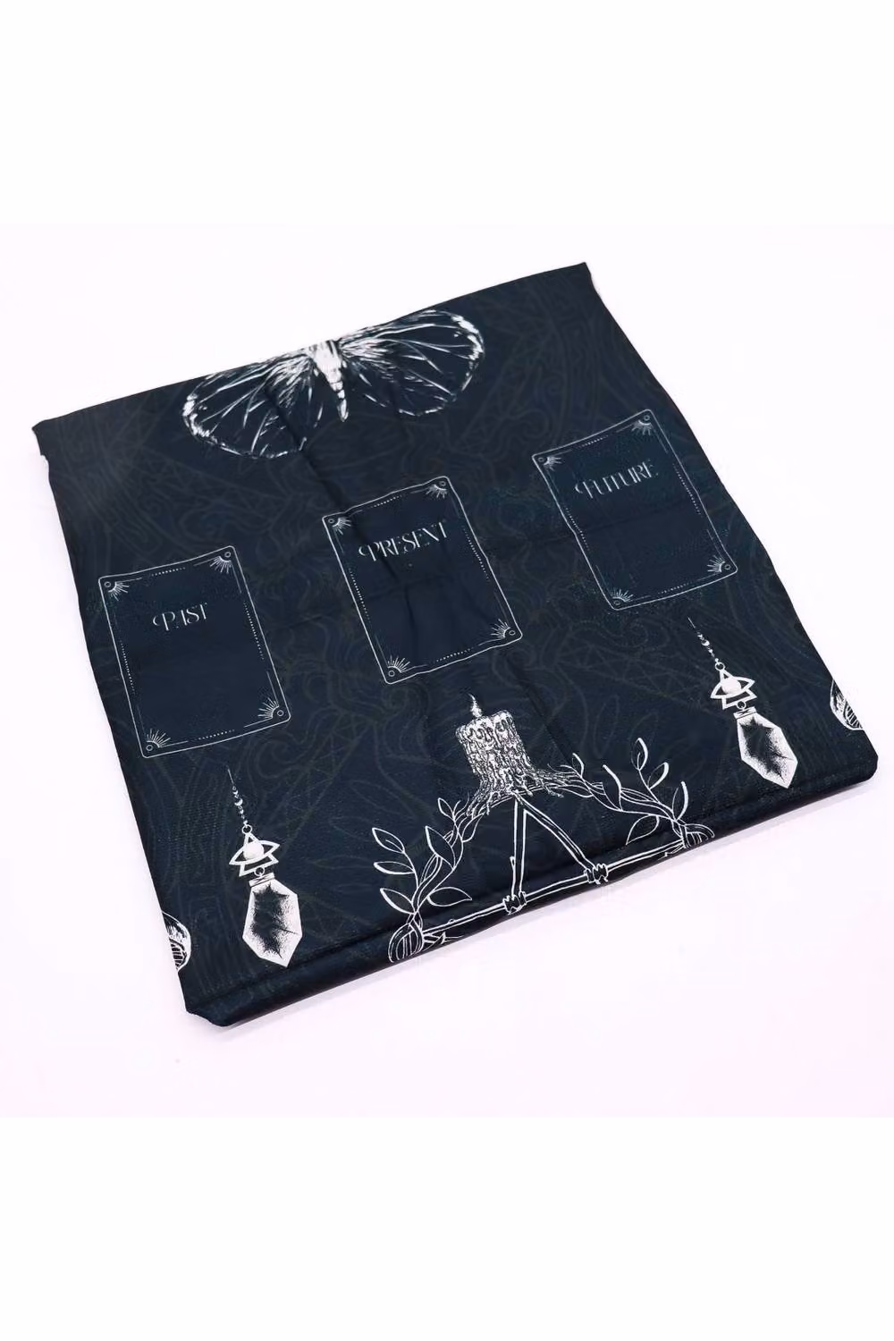 KDMD Ancient Witch Tarot Reading Cloth Mystical Ritual Mat in Blue W/D: 75 x 75 cm – 3