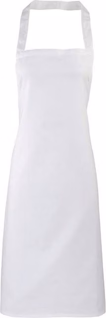 Premier Cotton Bib Apron in White