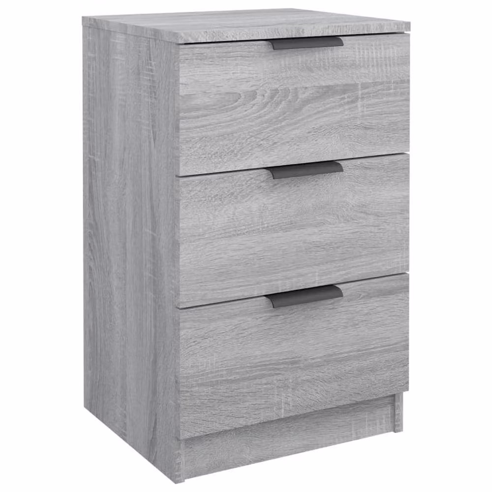 Berkfield Home Modern Bedside Cabinet in Grey Sonoma, W/D/H: 40 x 36 x 65 cm – 2