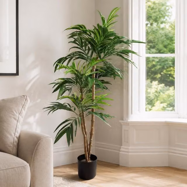 Leaf Design UK 140cm UV Resistant Artificial Mango Tree in Green – 5