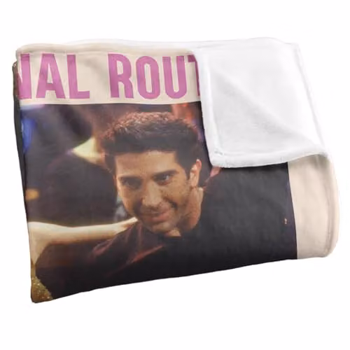 Warner Bros. Friends Original Routine Silky Touch Super Soft Fleece Throw Blanket, Multicolour, W: 152.0 cm x D: 127.0 cm – 2