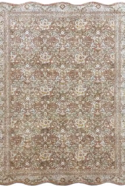 THE RUGS Summer Bloom Classical Collection Soft Pile Beige Floral Rug, W: 160 cm, L: 230 cm