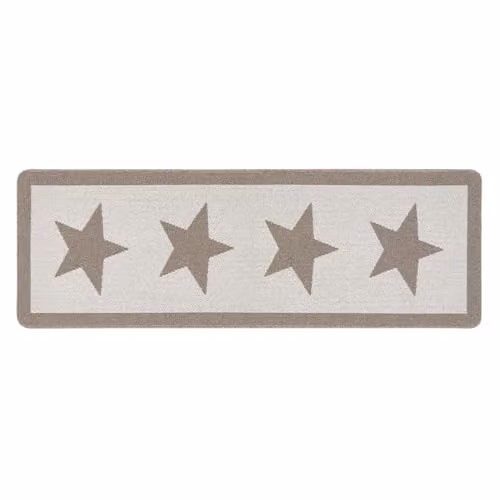 My Mat Stone Star Runner, Stone Look, Beige and Sand, W: 67 cm, L: 200 cm – 1