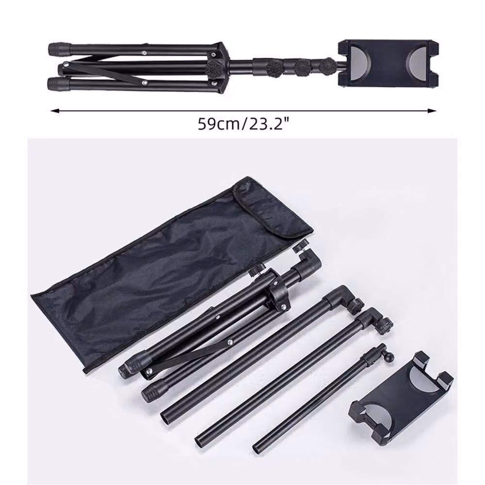 Nordara Universal Adjustable Floor Tripod Stand for 4.7-12.9 inch Tablets in Black – 3