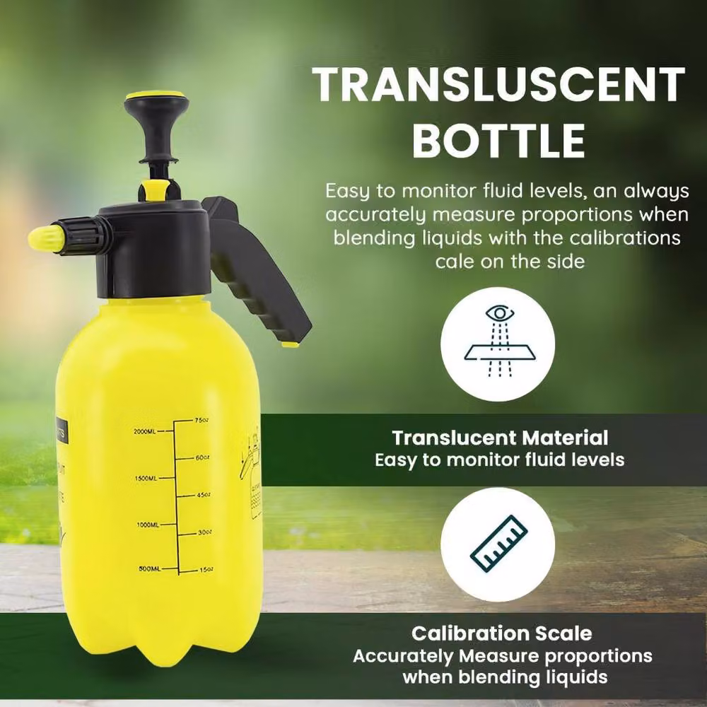 MANTRARAJ 2L Manual Garden Hand Pump Pressure Sprayer in Yellow – 7