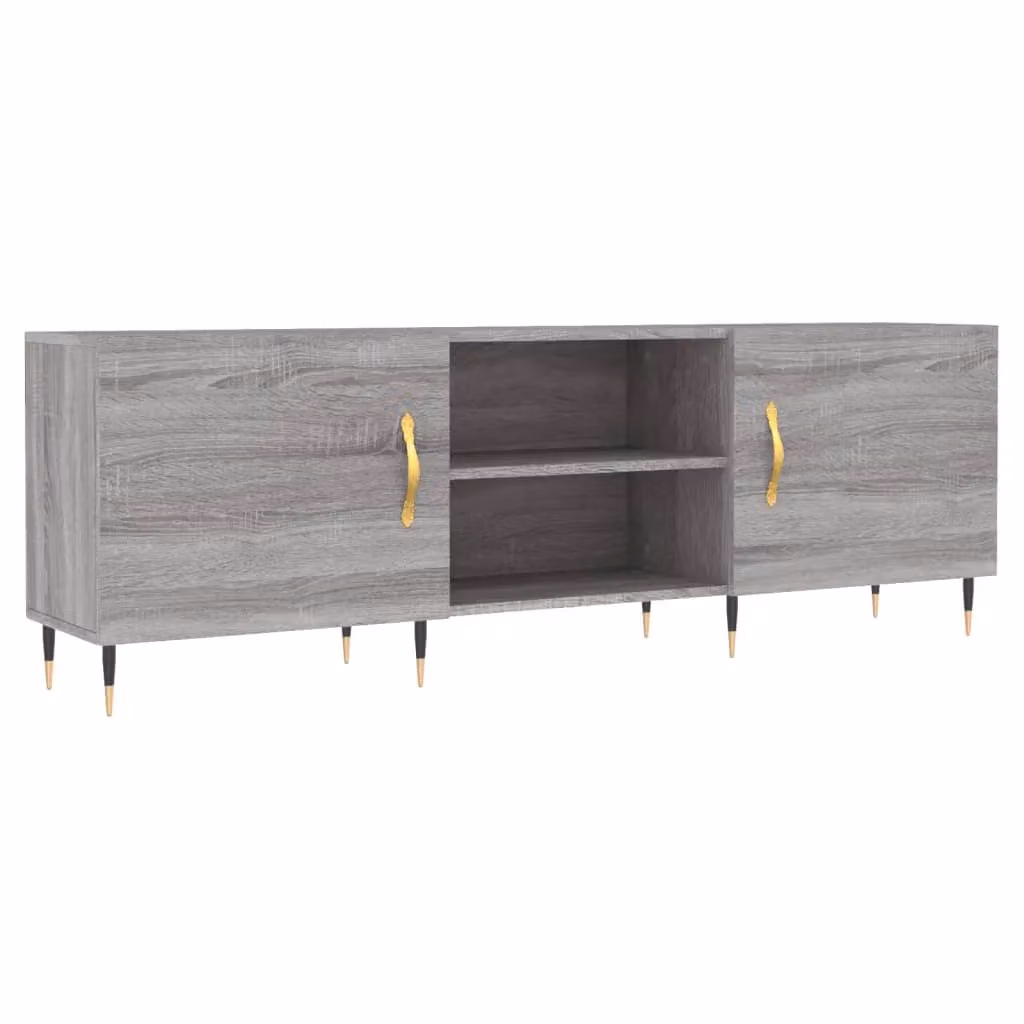 Berkfield Home Modern Grey Sonoma TV Cabinet, W/D/H: 150 x 30 x 50 cm – 2